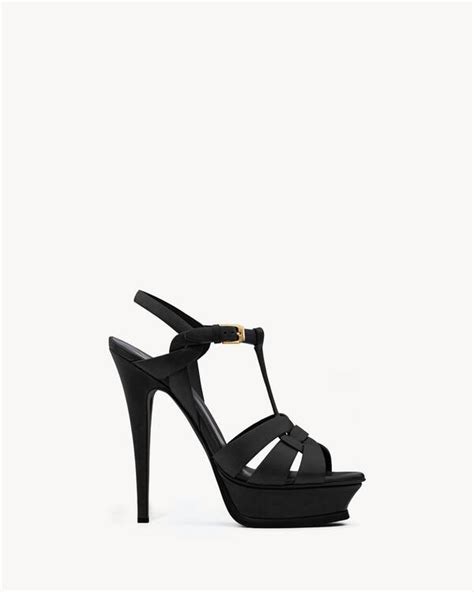 talons yves saint laurent poids max|TRIBUTE sandales à plateforme en cuir lisse .